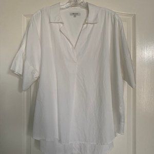 Madewell White Button Up Shirt